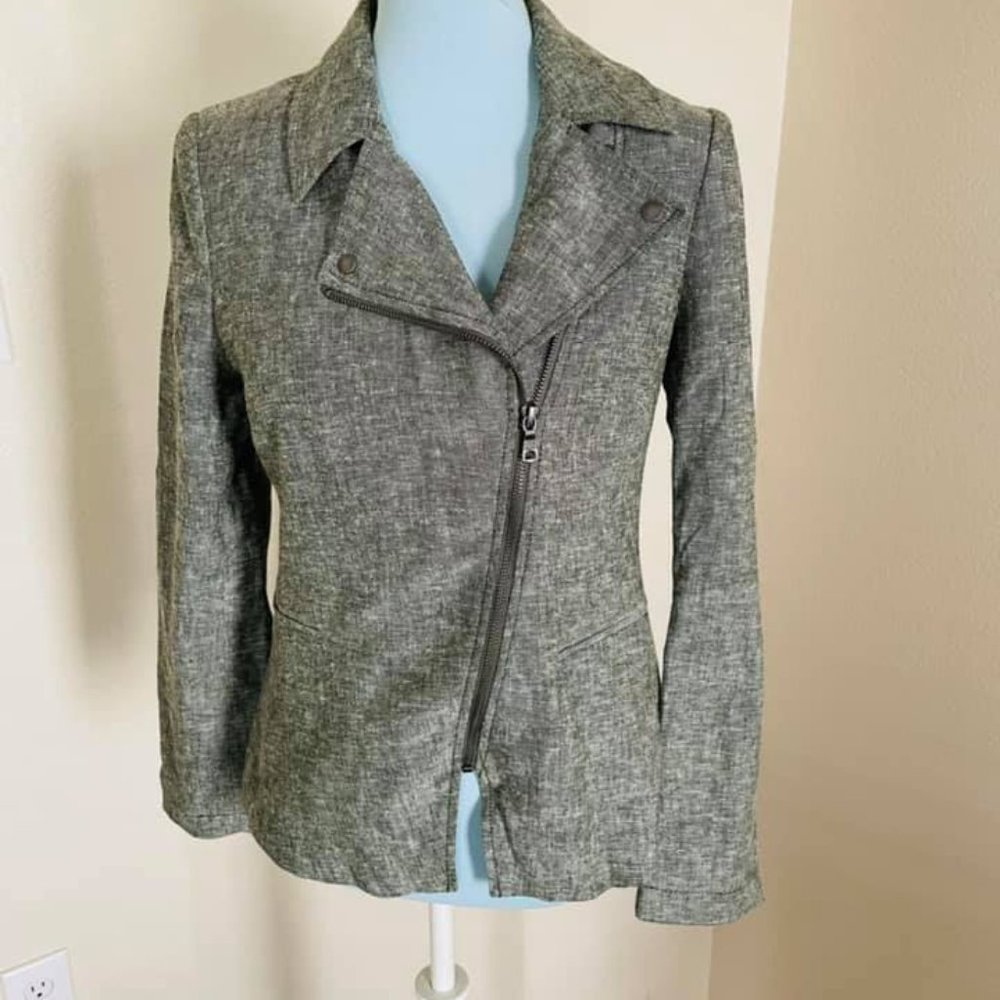 NWT Banana Republic linen moto jacket 4